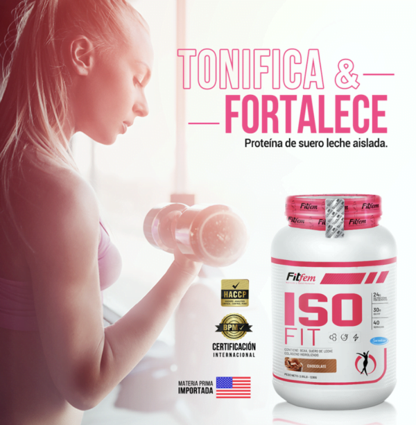 Proteina Aislada FitFem ISO FIT 1.2 KG - Imagen 2