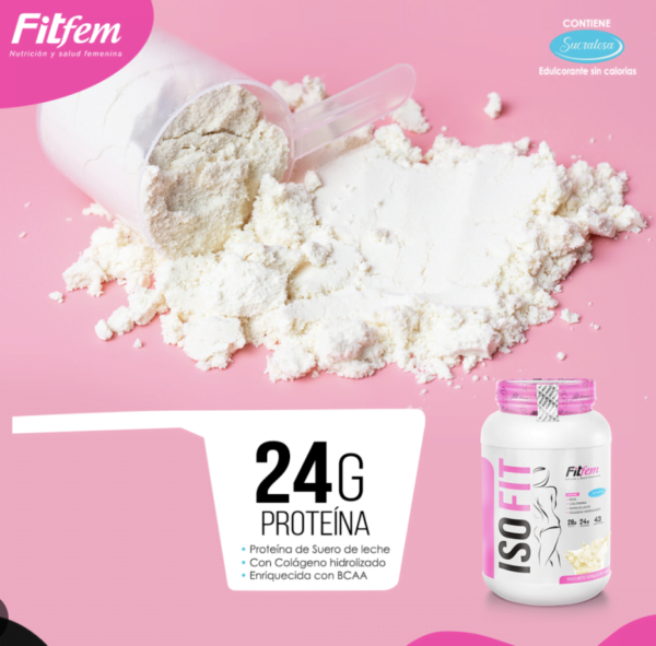 Proteina Aislada FitFem ISO FIT 1.2 KG - Imagen 3