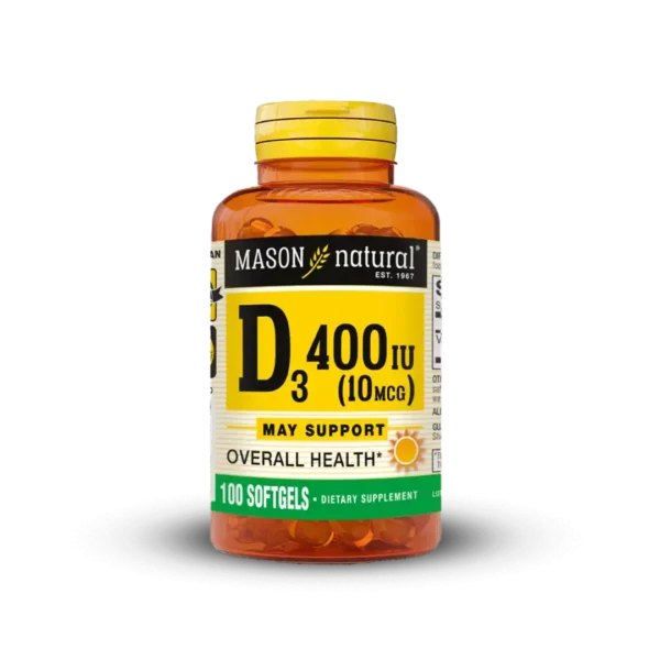 Vitamin D3 10MCG (400IU)- Mason x100 CAPS