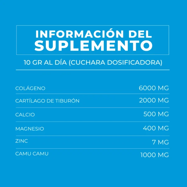 Colageno Premium Con Cartilago De Tiburon TMX Wellness - Imagen 2