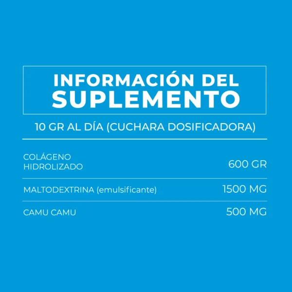 Colageno Hidrolizado con Camu Camu TMX Wellness 600GR - Imagen 2