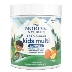 Multivitaminico Kids Zero Sugar Nordic Sabor Naranja 120 Gomas