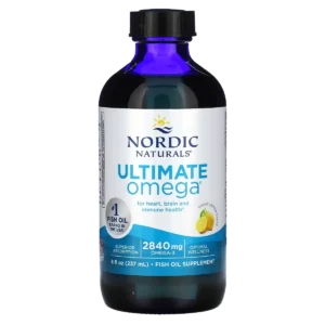 Ultimate Omega Liquido 2840MG Nordic Sabor Limon 237ML